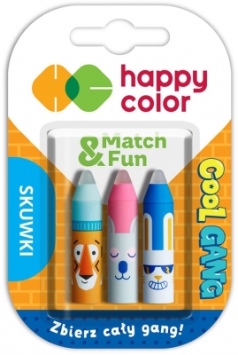 Radiera cu capac pentru roller cu rescriere, 3 bucati/blister, COOL GANG, Happy Color